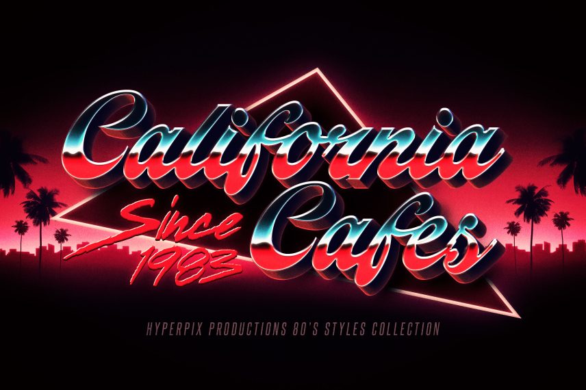 80s Chrome Text Effect / Logo Style Vol.7