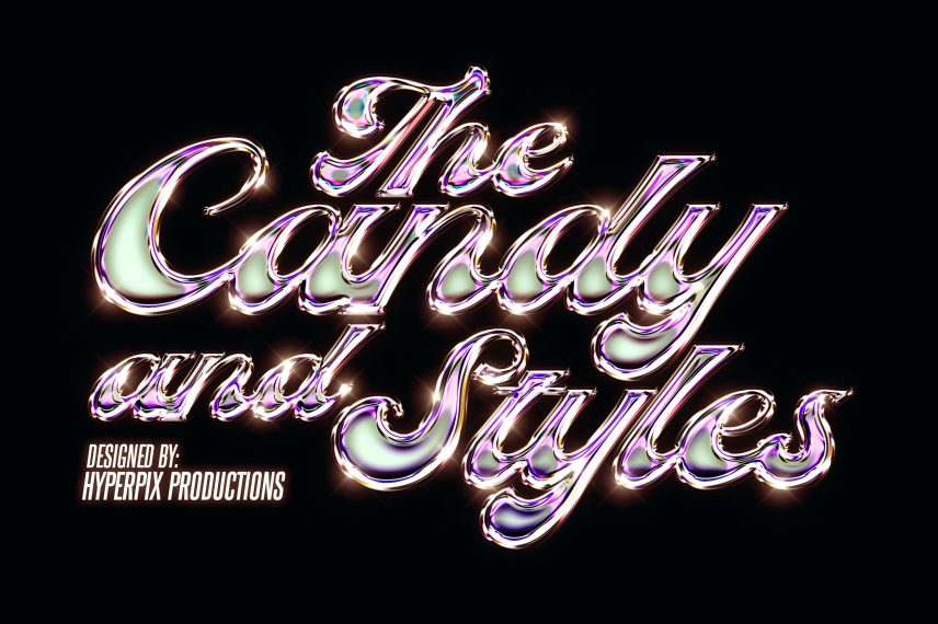 Chrome Text Effect Vol.20 PSD Logo Mockup