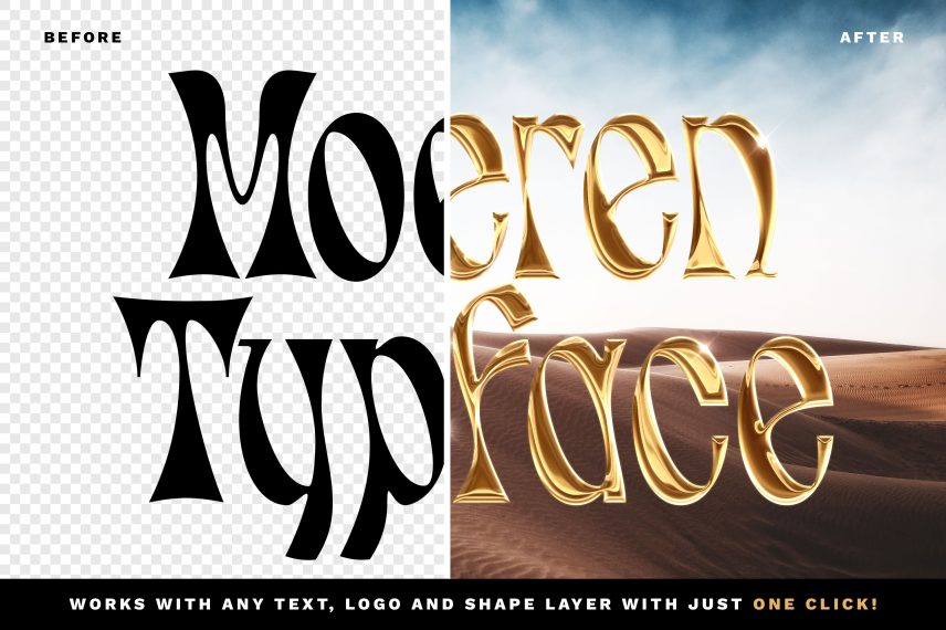 Luxury Chrome Text and Logo Style Vol.3 PSD Template