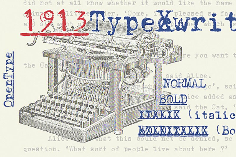 1913 typewriter otf typewriter fonts