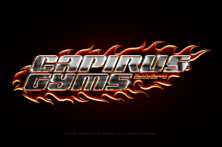 Y2K Chrome Logo / Text Effect Vol. 02