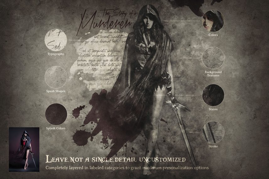 Vintage Art Photoshop Action