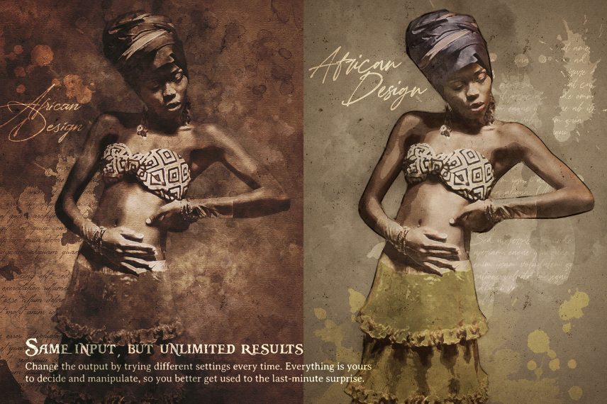 Vintage Art Photoshop Action