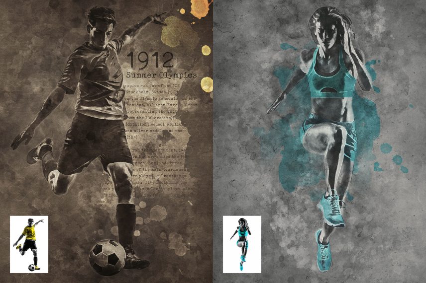 Vintage Art Photoshop Action