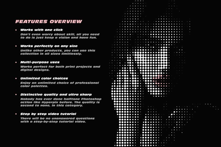 Halftone Machine Action - Convert Image to Halftone Styles