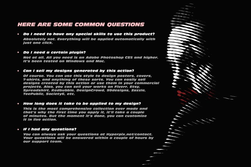 Halftone Machine Action - Convert Image to Halftone Styles