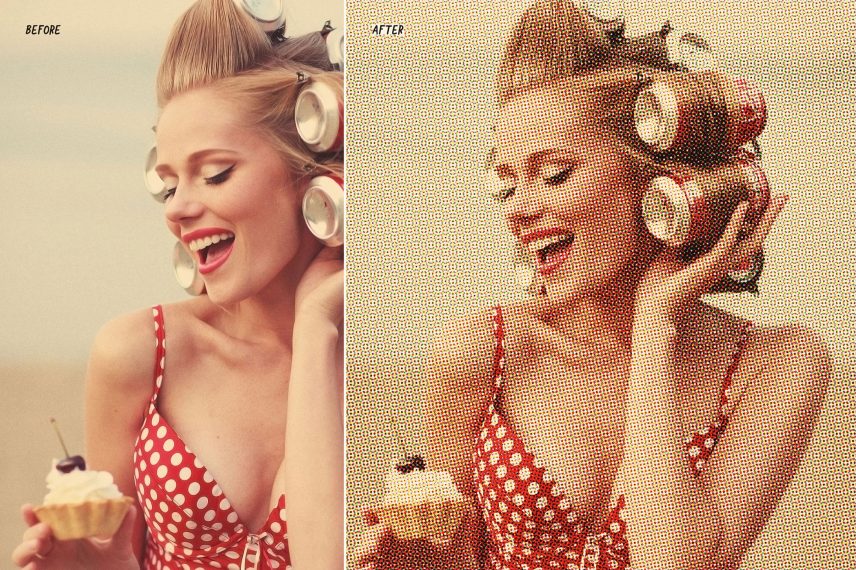 Offset Printing Simulator Photoshop Action