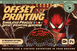 Offset Printing Simulator Photoshop Action