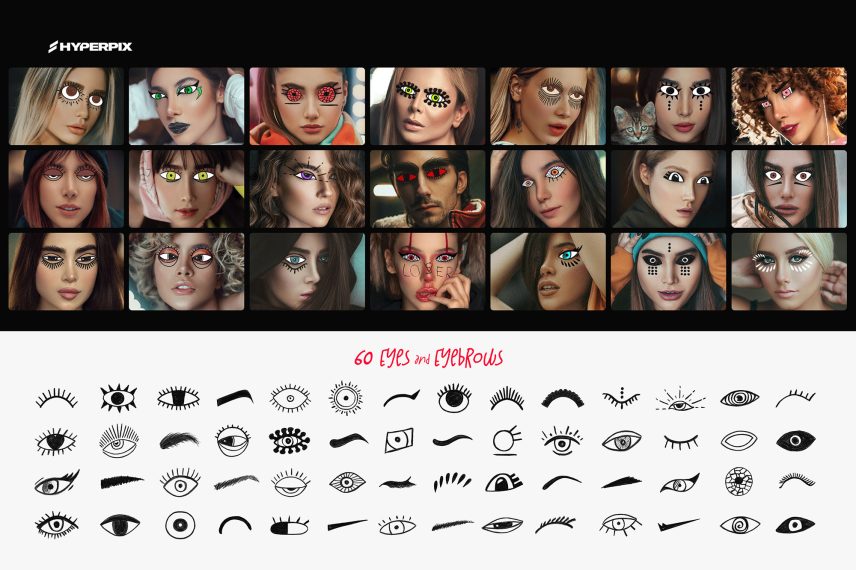 Hyper Hand Drawn PNG Elements