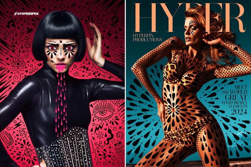 Hyper Hand Drawn PNG Elements