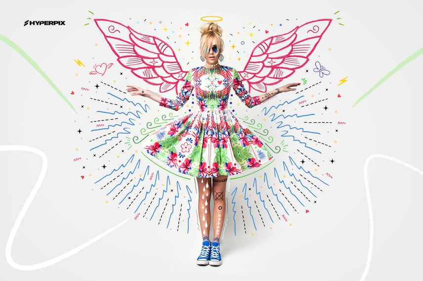 Hyper Hand Drawn PNG Elements