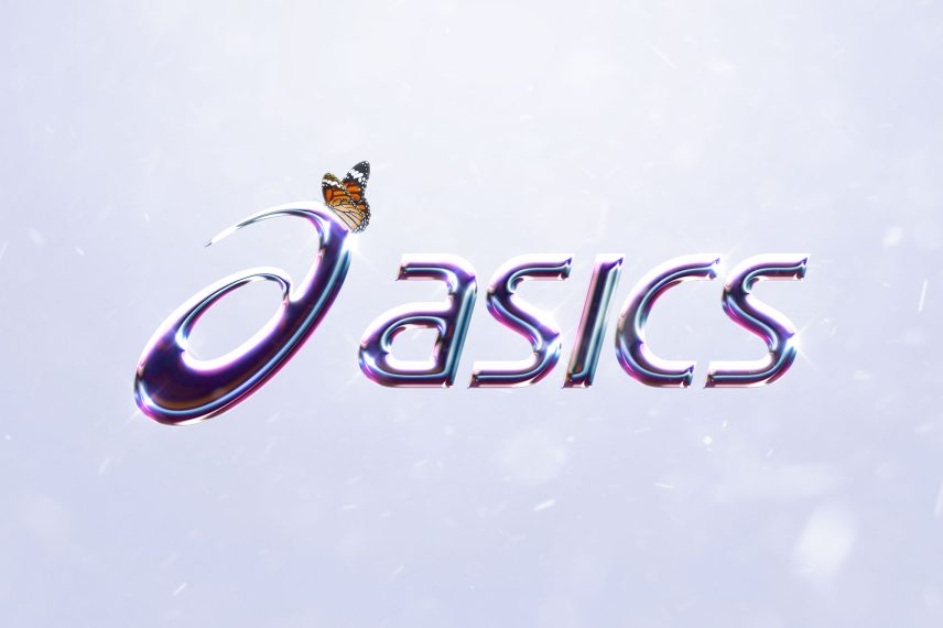 Chrome Text Effect Vol.23 - Asics Logo