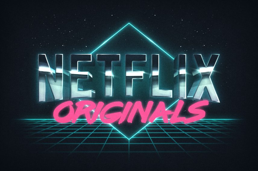80s Cyberspace Text and Logo Effect Vol.2 - Netflix Logo