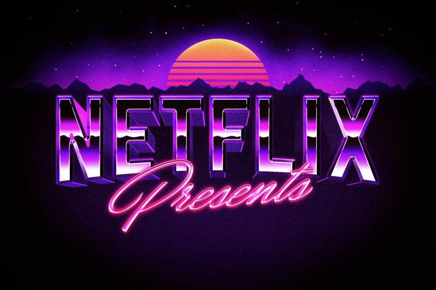 Vaporwave Text and Logo Effect Vol.2 - Netflix Logo
