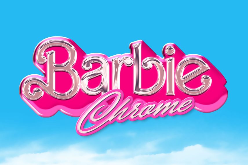 Barbie Chrome Logo / Text Effect [PSD]
