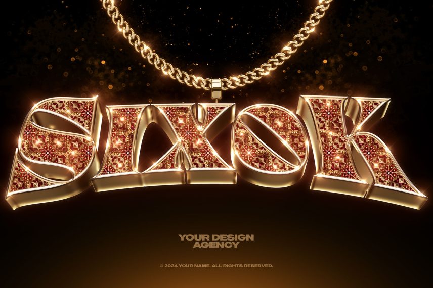 Ruby Gem Text Effect / Logo Mockup