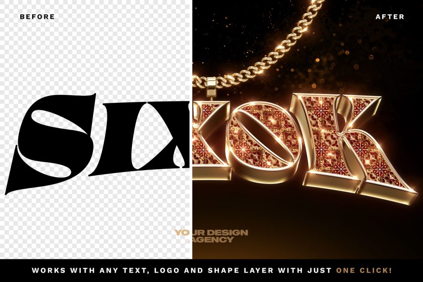 Ruby Gem Text Effect / Logo Mockup