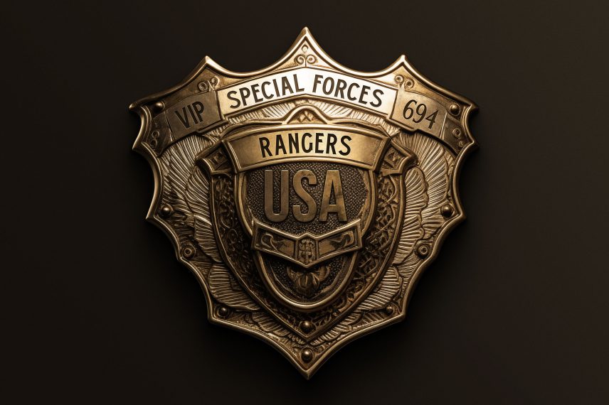 Police - Army - Sheriff Badge No. 2 PSD Template