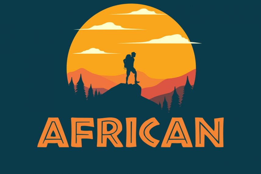 african travel font