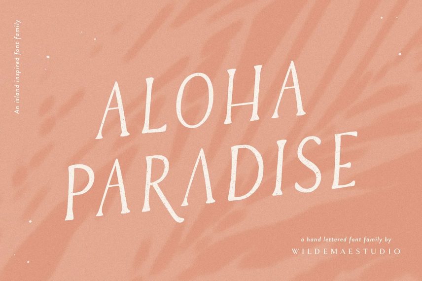 aloha paradise serif travel font