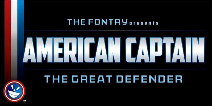 american captain superhero font