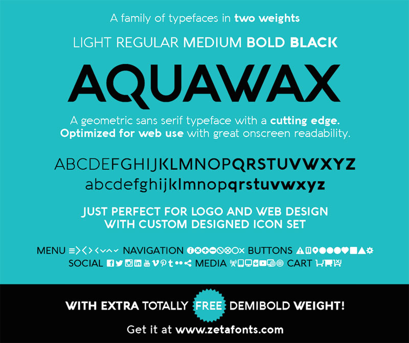aquawax superhero font