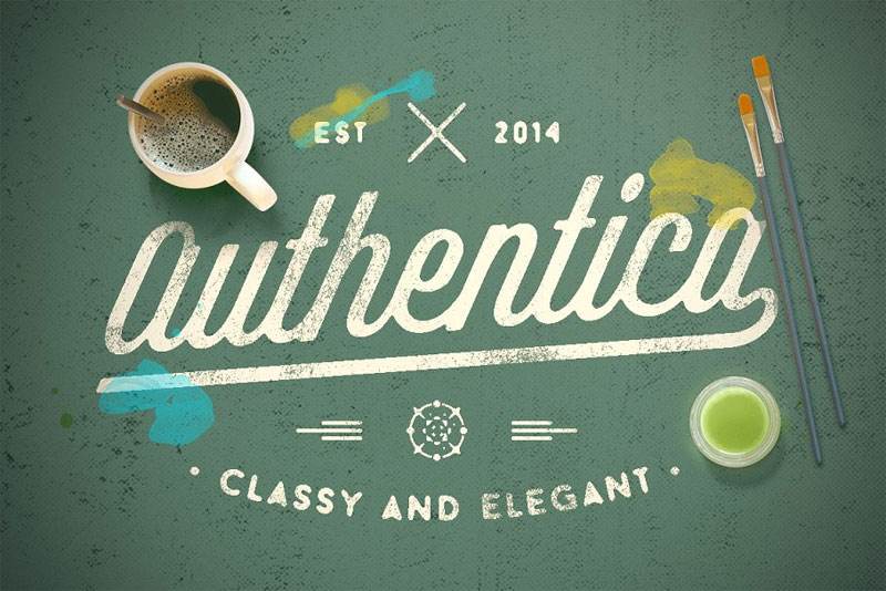 authentica hipster font