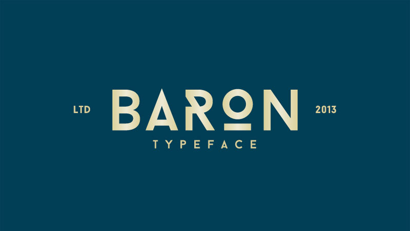 baron hipster font