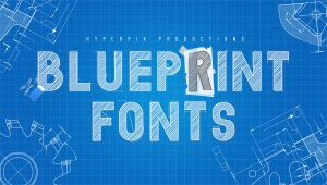Best Free Premium Blueprint Fonts