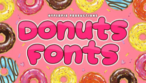 Best Free and Premium Donuts Fonts