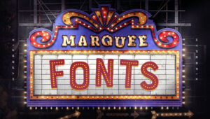 best free premium marquee fonts