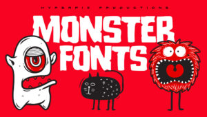 Best Free and Premium Monster Fonts
