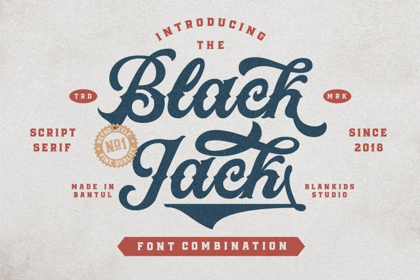 black jack whiskey font