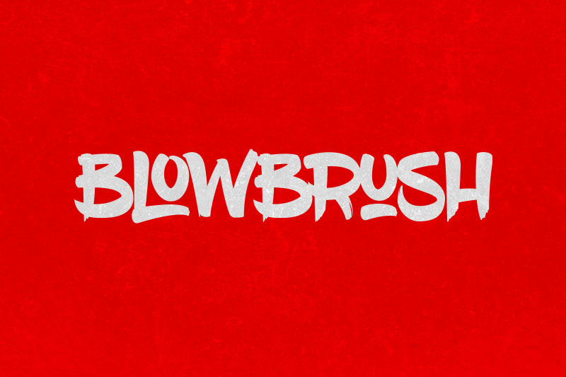 blowbrush brush font