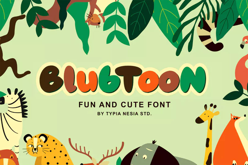 blubtoon fun font