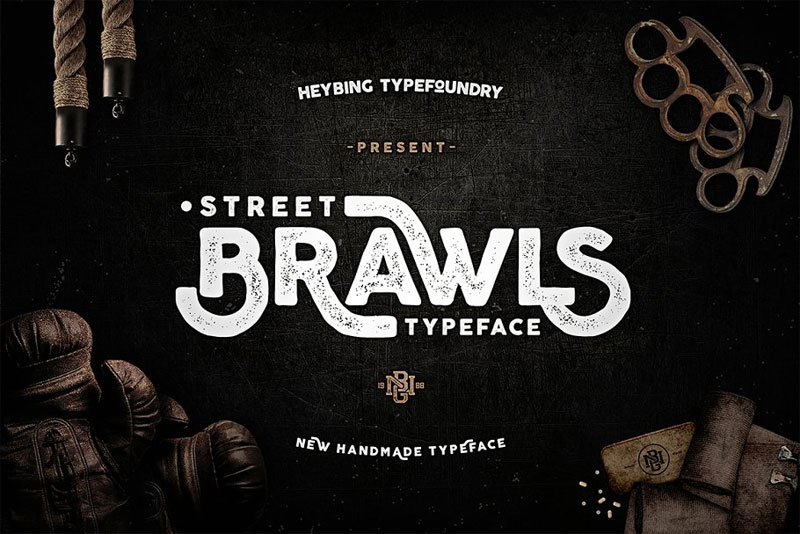 brawls typeface + Bonus hipster font