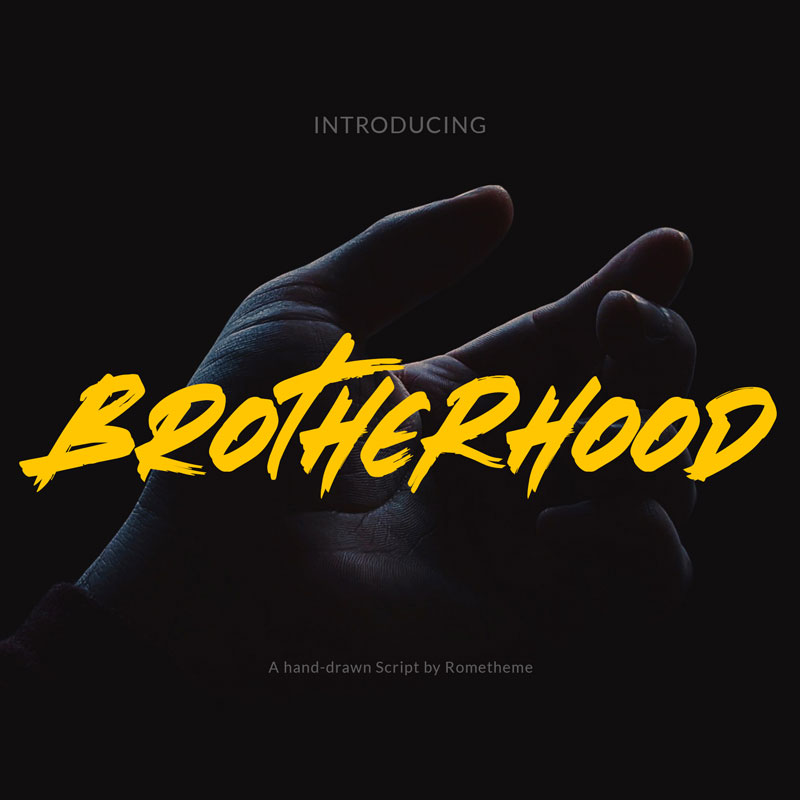 brotherhood brush font