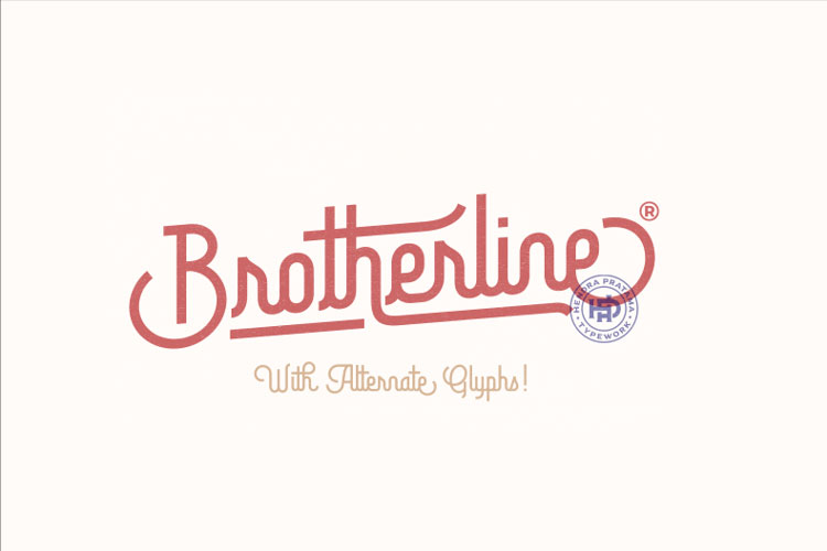 brotherline whiskey font