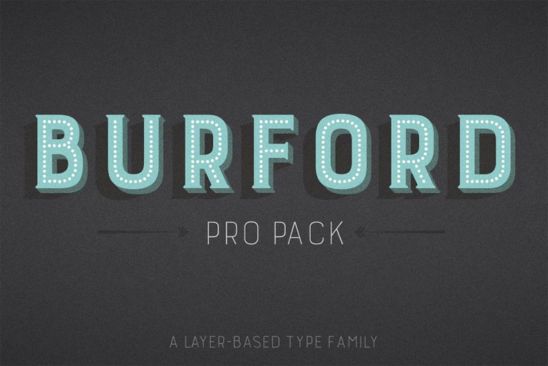 burford pro pack marquee font