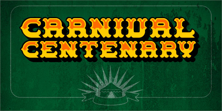 carnival centenary circus font