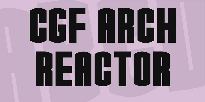 cgf arch reactor superhero -font