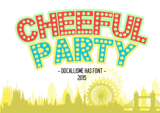 cheerful party marquee font