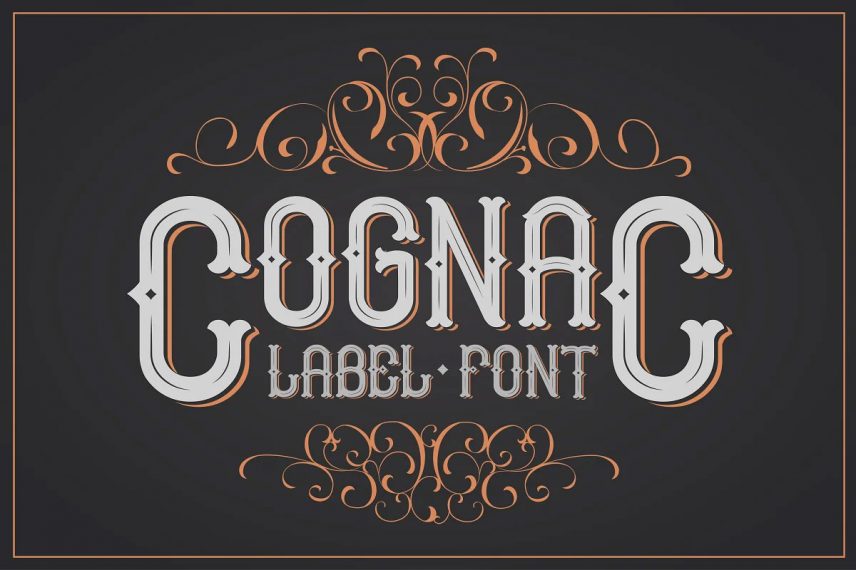 cognac whiskey font