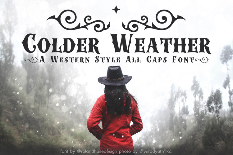 colder weather whiskey font