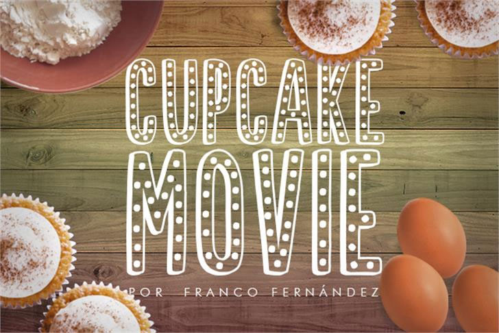 cupcake movie marquee font