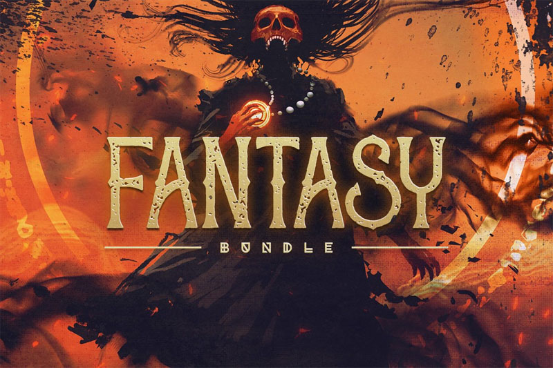 fantasy bundle horror and scary font