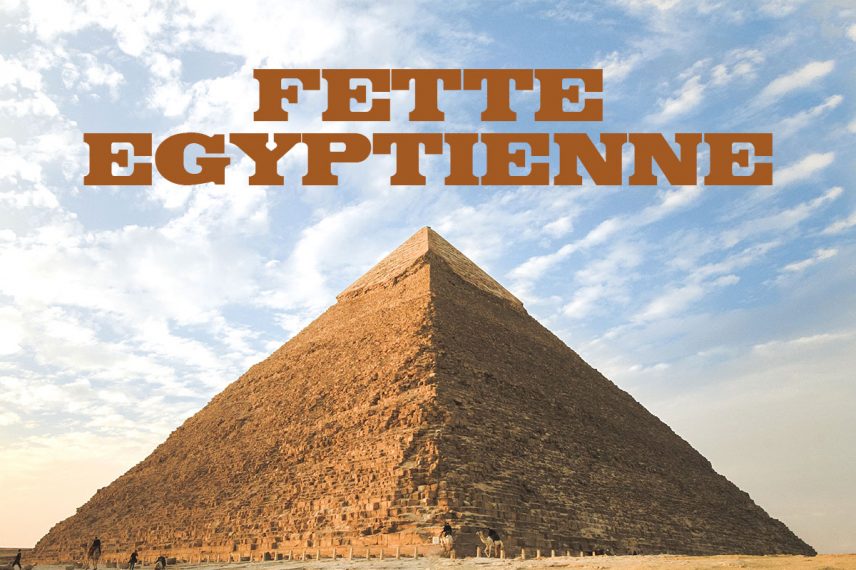 fette egyptienne travel font