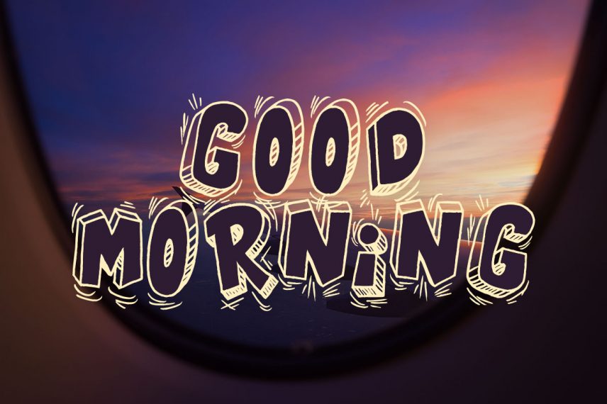 good morning travel font