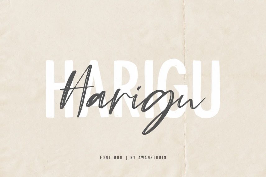 harigu travel font