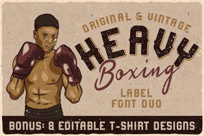 heavy boxing wrestling font